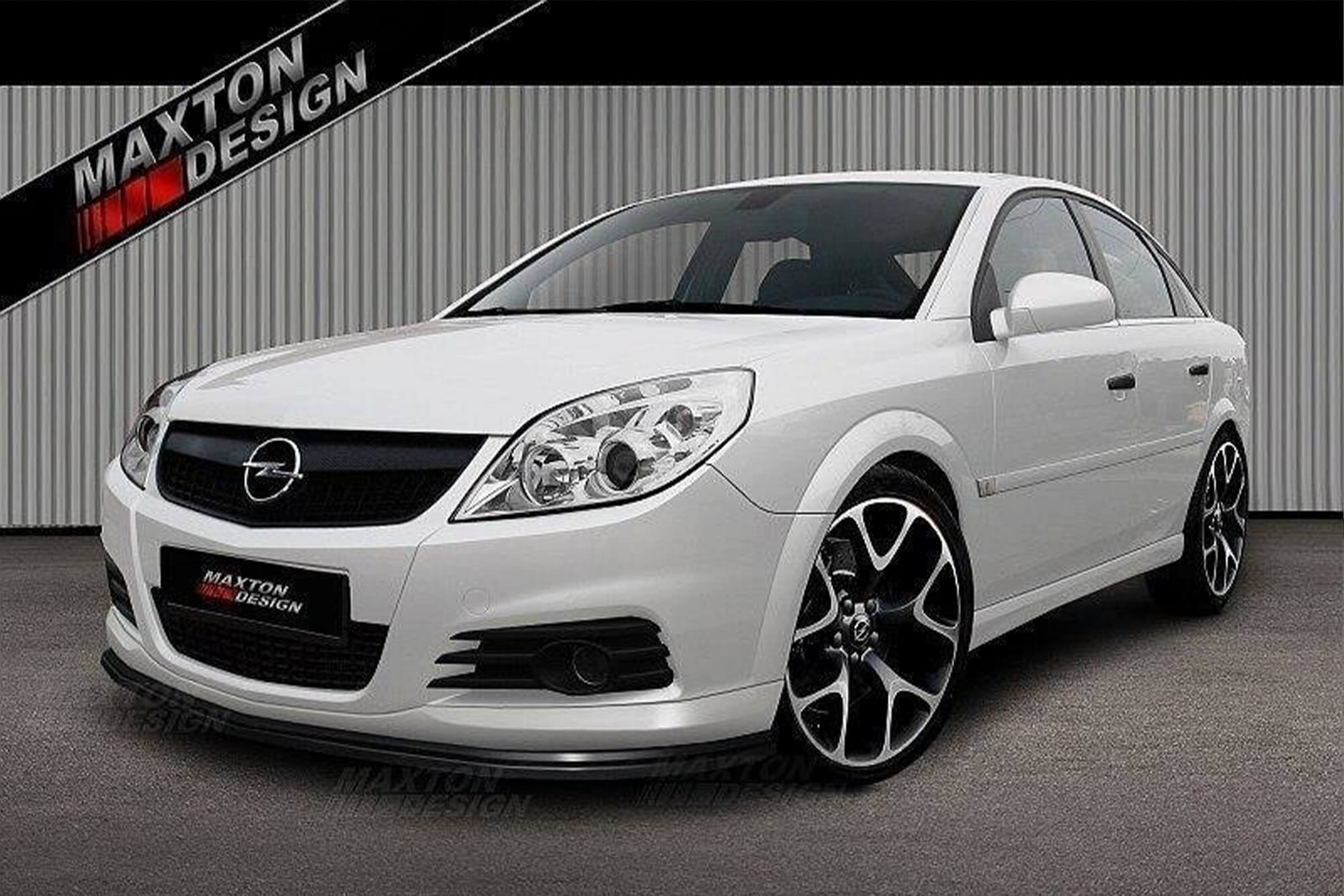 Спојлер  Maxton Design за преден  OPC-Line браник на Opel Vectra C 2002-2005, црн мат