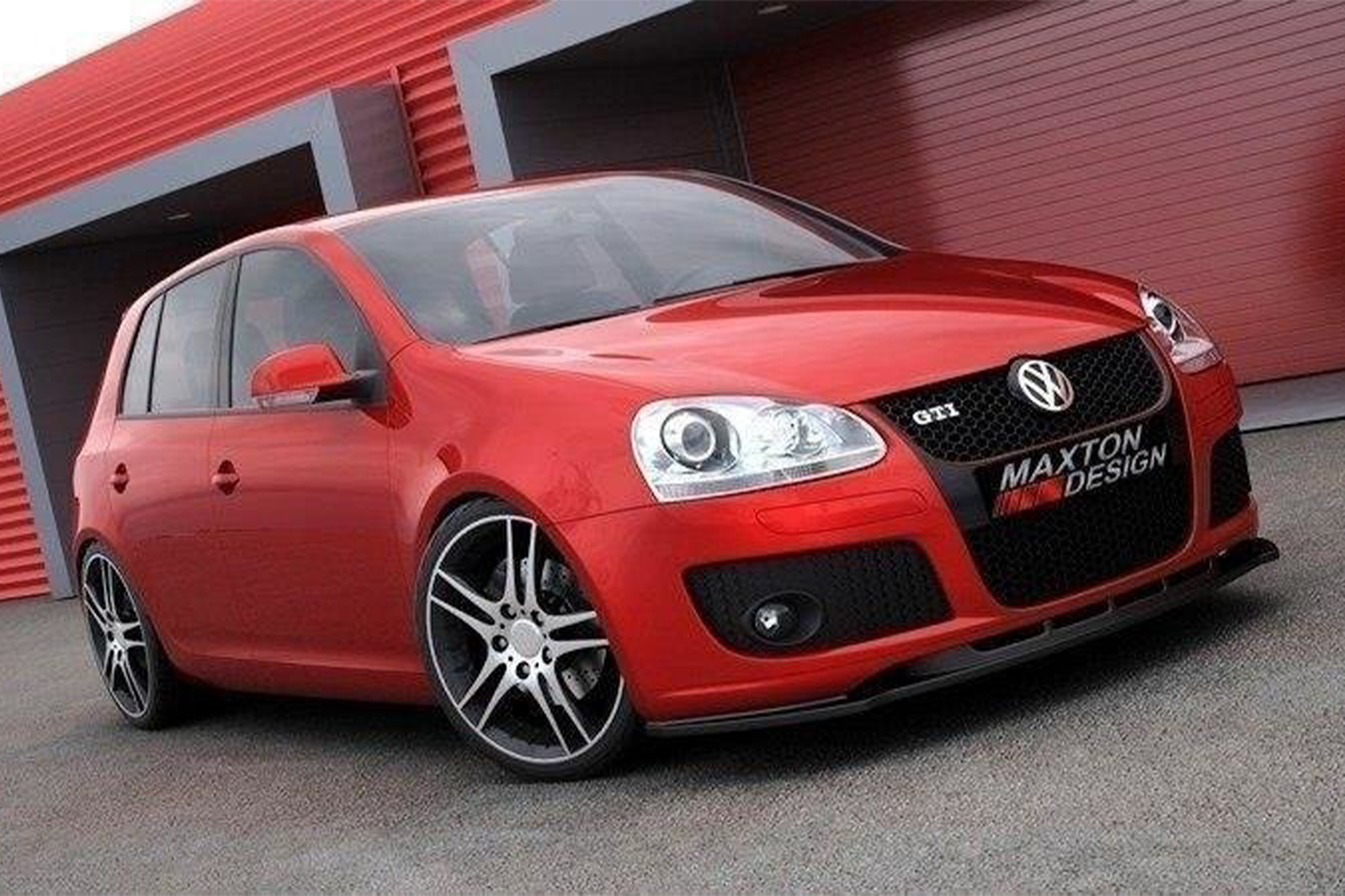 Спојлер  Maxton Design за преден  GTI браник на VW Golf V 2003-2008, боја карбон