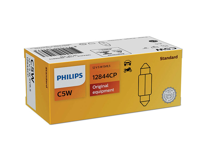 Халогенска сијалица Philips C5W Standard 12V, 5W, SV8.5, 1 бр.