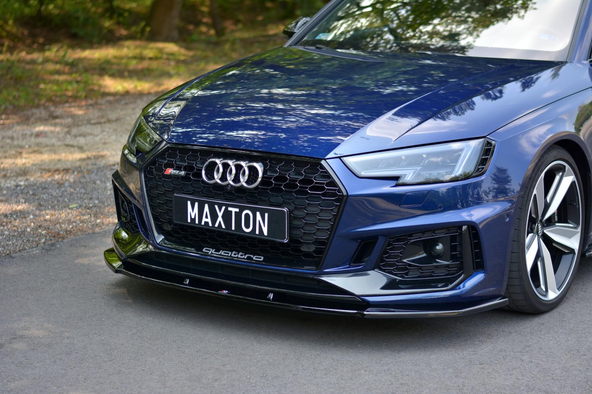 Спојлер  Maxton Design верзија 1 за преден  RS4 браник на Audi A4 B9 по 2017 година, боја карбон