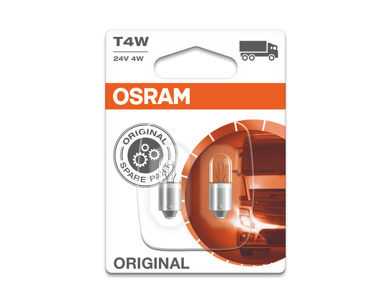 Комплет 2 бр. халогенски сијалици Osram Т4W Original 24V, 4W, BA9s