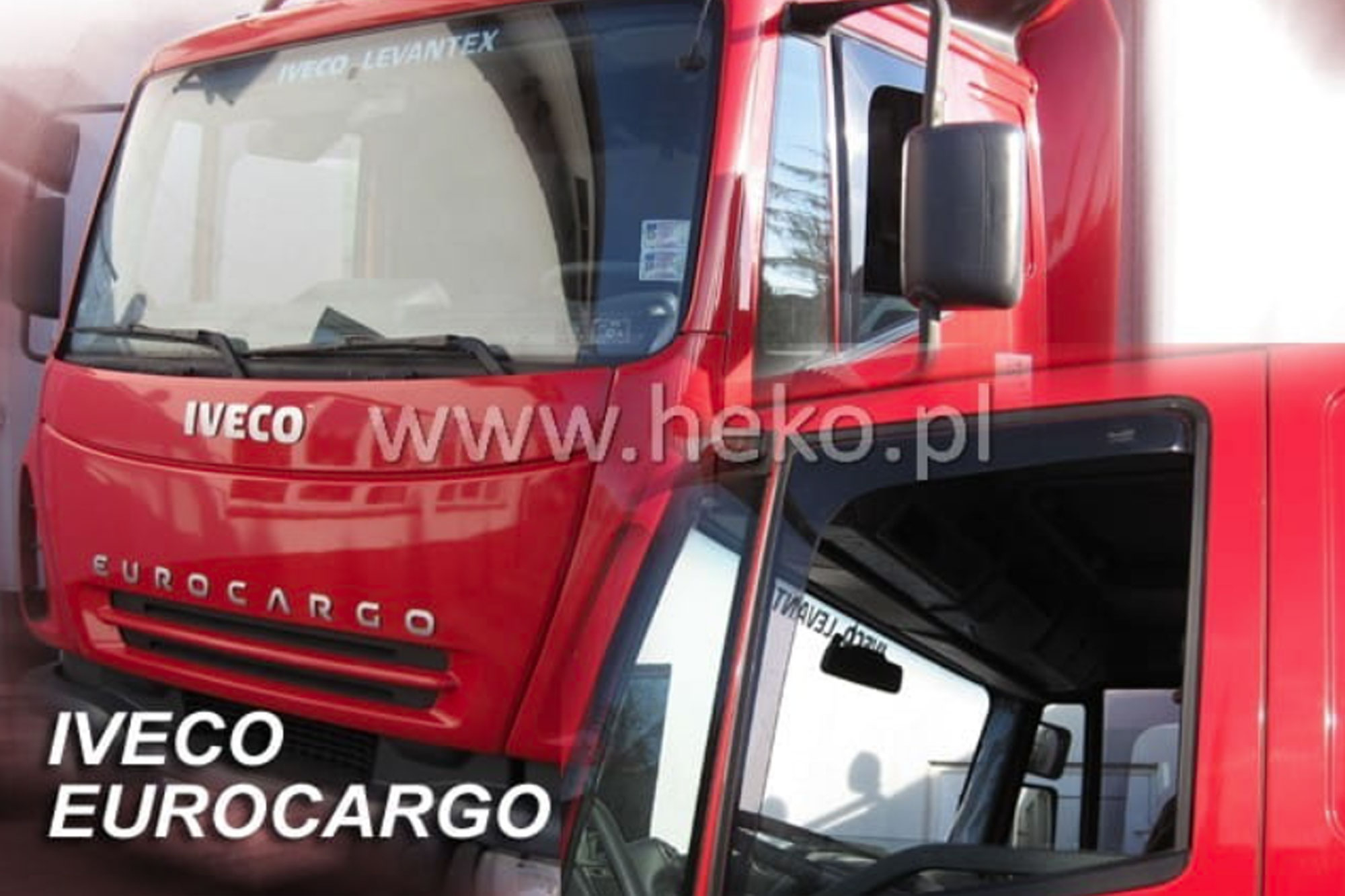 Ветробрани Heko за камион Iveco Euro Cargo, Stralis, Euro Tech, Hi-Way 2002-2019, затемнети, 2 бројки