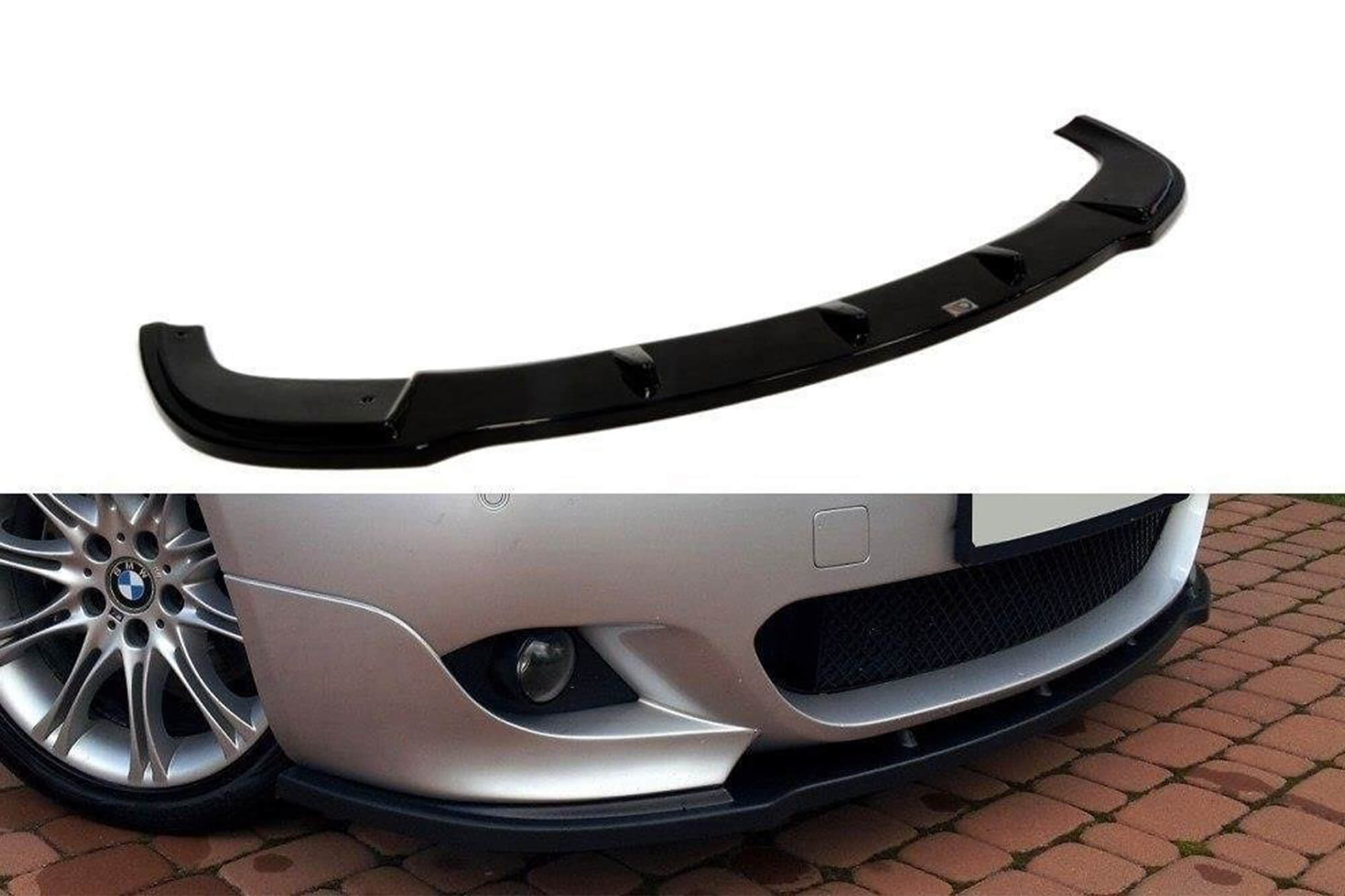 Спојлер  Maxton Design за преден  M Technik браник на BMW серија 5 Е60 2003-2010, црн лак