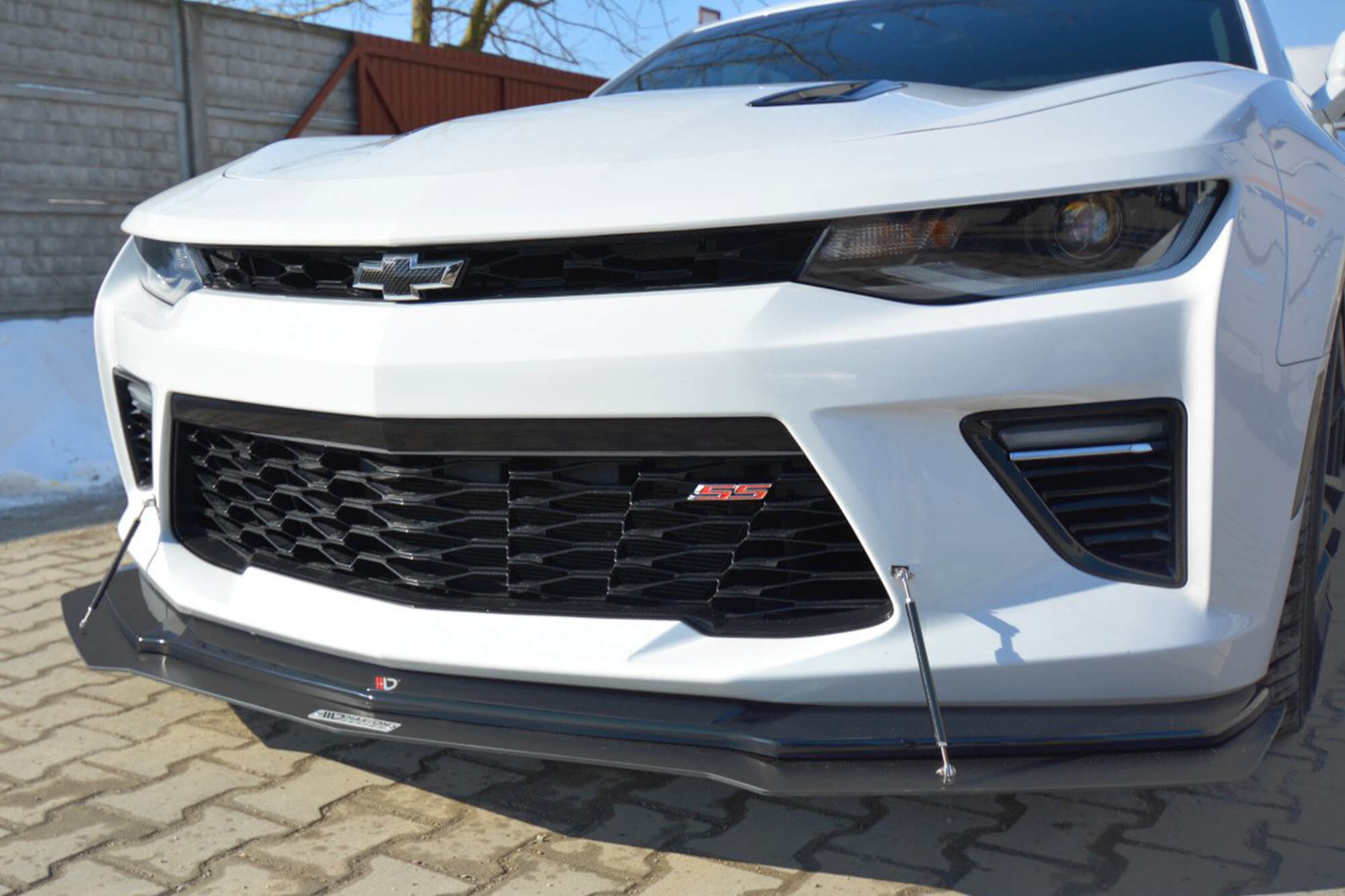 Спојлер  Maxton Design верзија 3 за преден  SS браник на Chevrolet Camaro 6 купе 2016-2018, црн мат