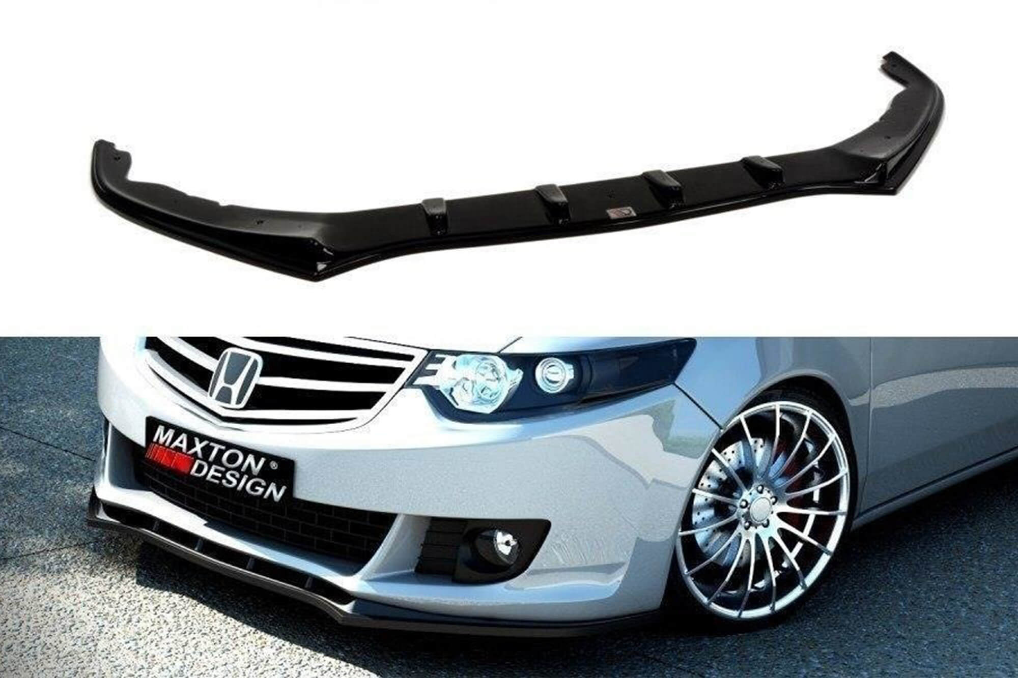 Спојлер  Maxton Design за стандарден  преден  браник на Honda Accord 2008-2011, црн мат