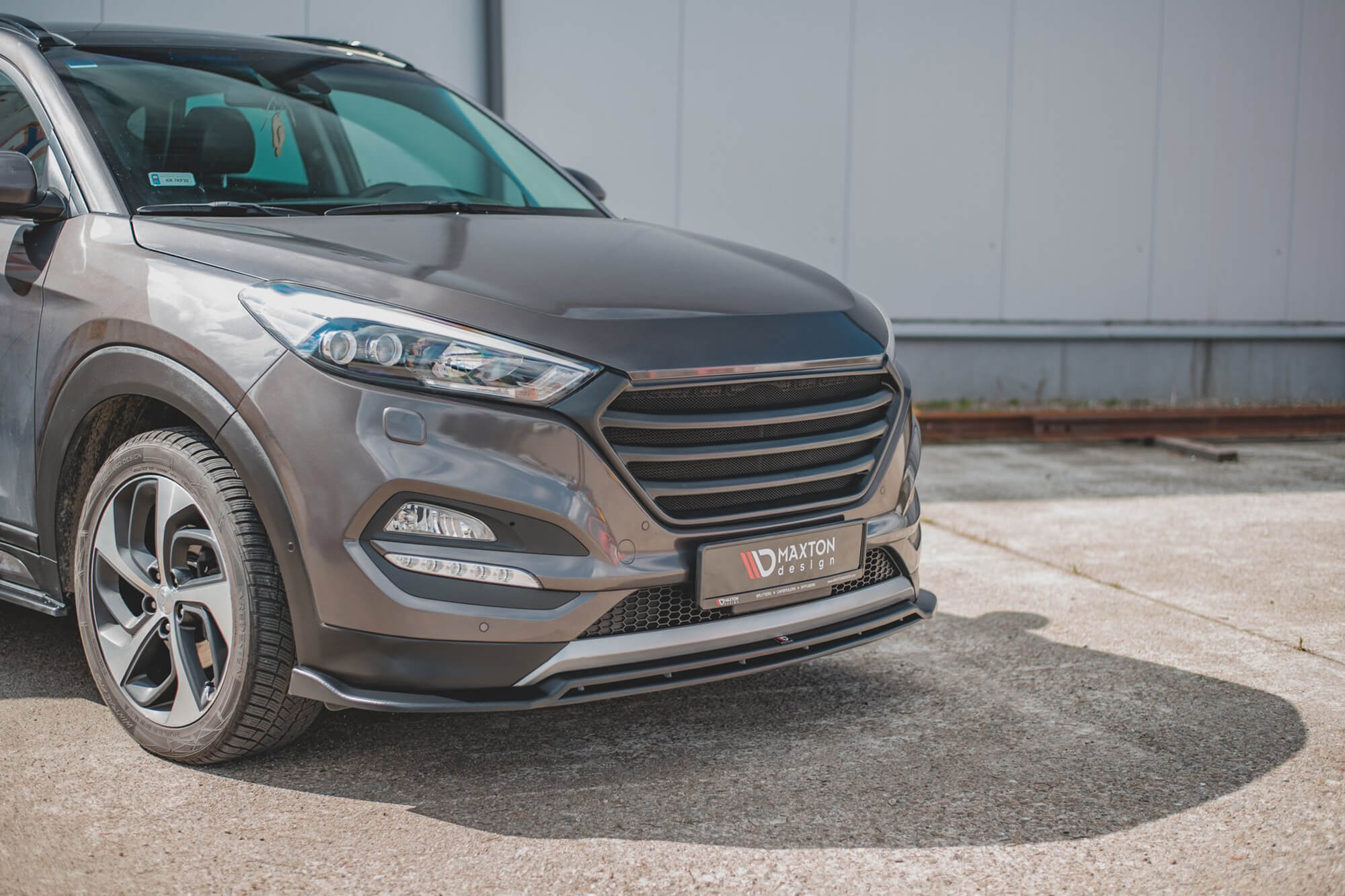 Спојлер  Maxton Design за преден  браник на Hyundai Tucson 2015-2018, црн мат