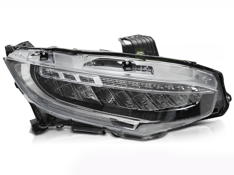 Десен LED фар за Honda Civic X 2016-2021 со црна  основа