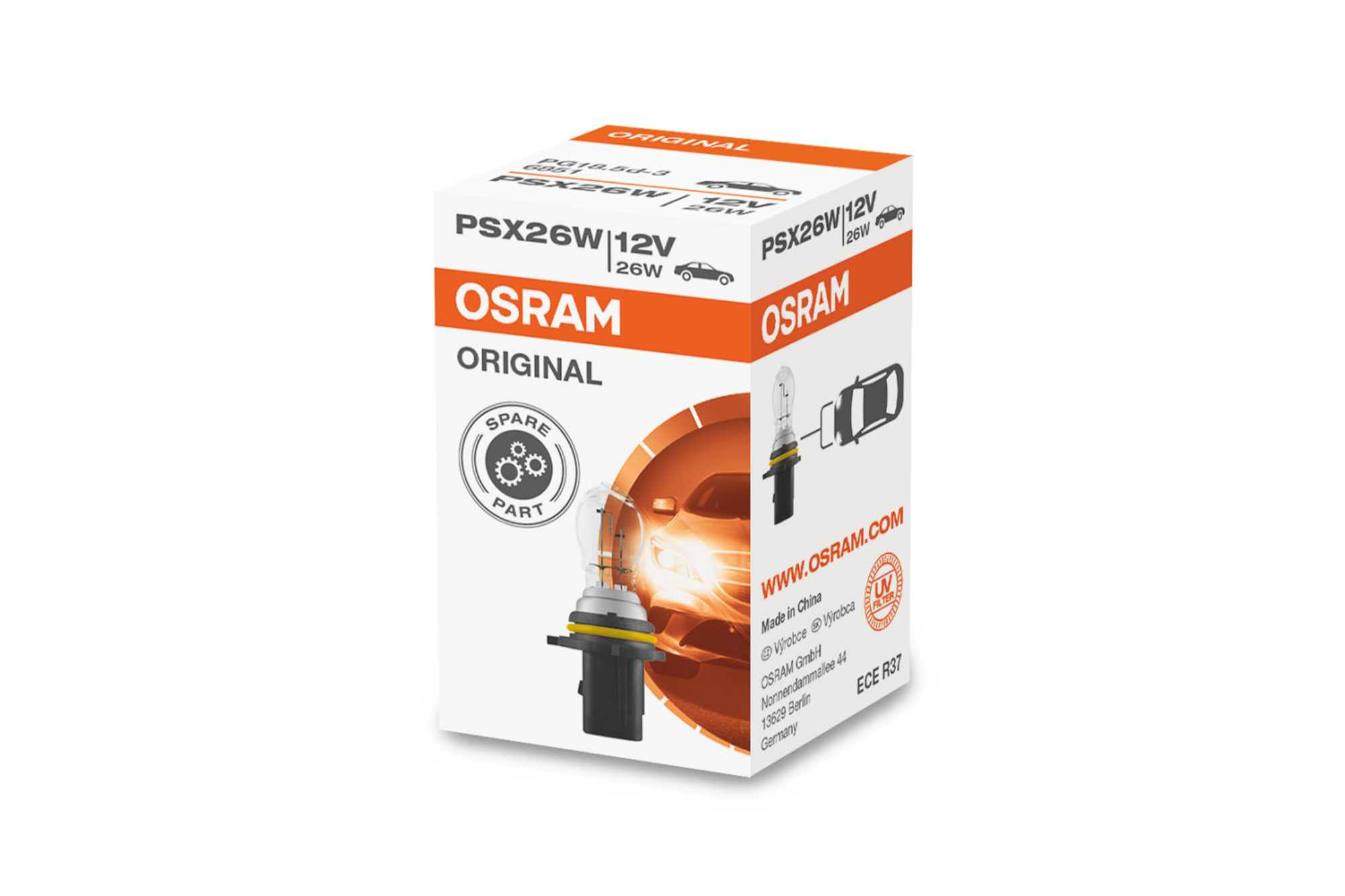 Халогенска сијалица Osram PSX26W Original 12V, 26W, PG18.5D-3, 500LM, 1 број