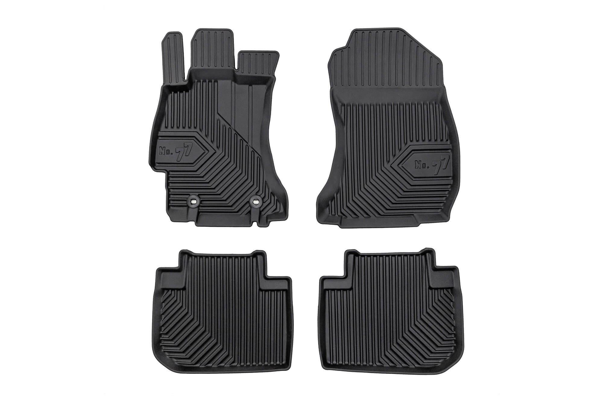 2.5D гумени патосници Frogum модел 77 за  Subaru Forester 2012-2018, 3 дела, црни