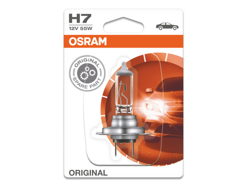 Халогенска сијалица Osram H7 Original 12V, 55W, PX26d, 1 бр.