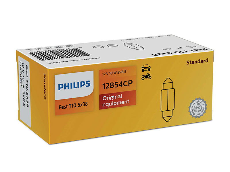 Халогенска сијалица Philips T10 Standard 12V, 10W, SV8.5, 1 бр.