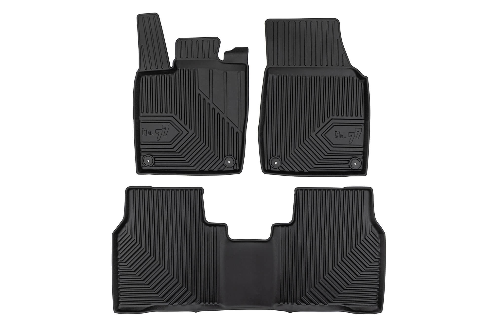2.5D гумени патосници Frogum модел 77 за Volkswagen ID.7 по 2023 година, 3 дела, црни
