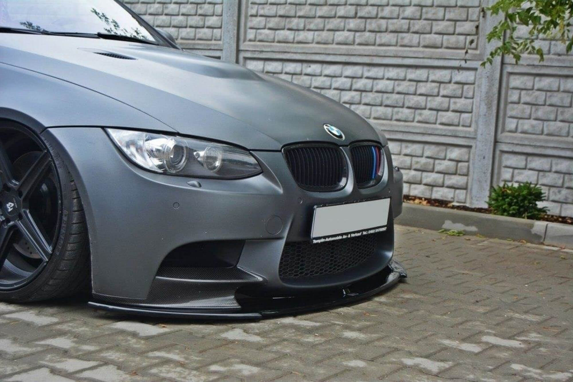 Спојлер  Maxton Design верзија 1 за преден  M3 браник на BMW серија 3 E92, E93 2007-2013, црн лак