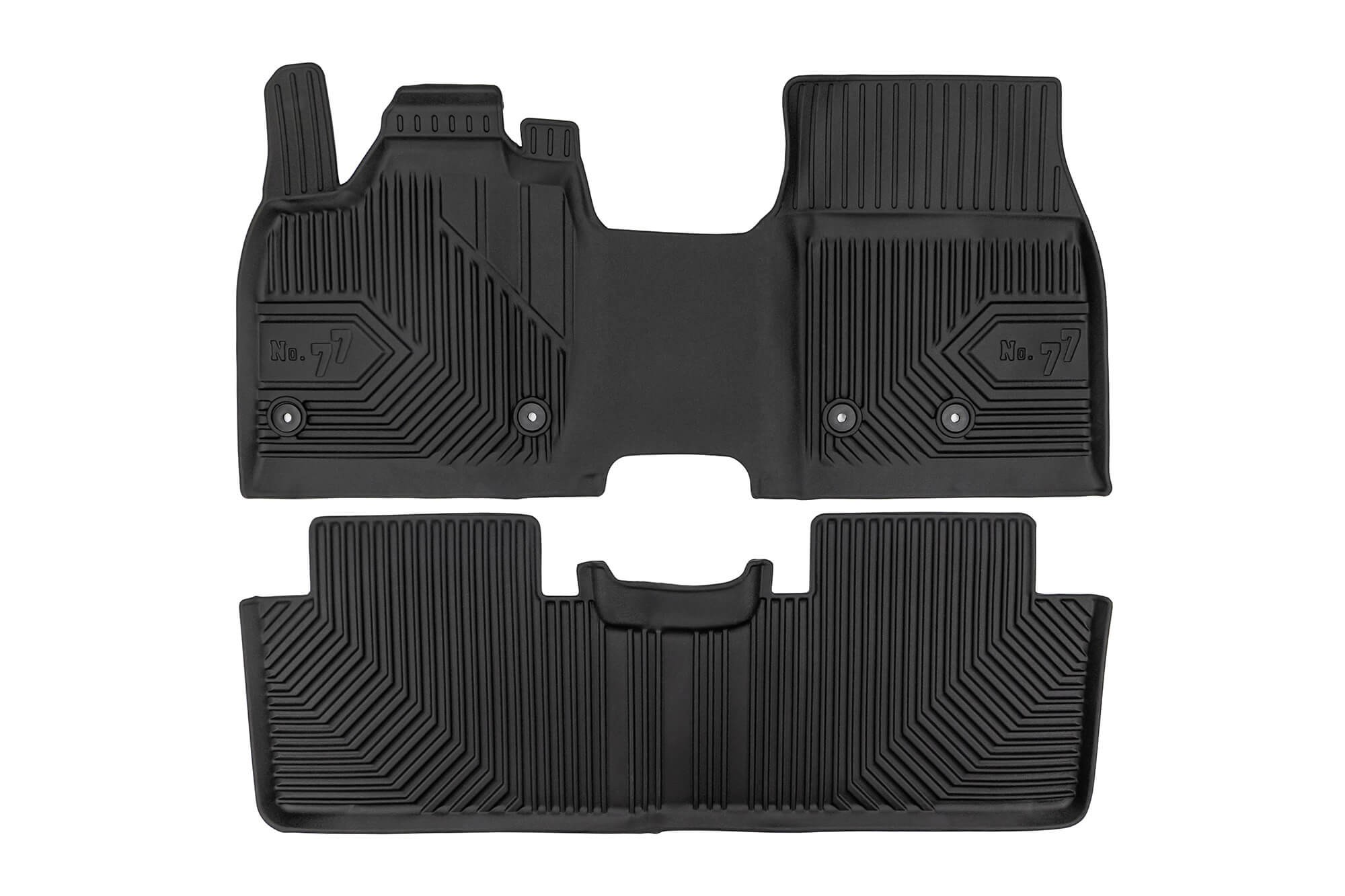 2.5D гумени патосници Frogum модел 77 за Nissan Ariya по 2022 година, 2 дела, црни