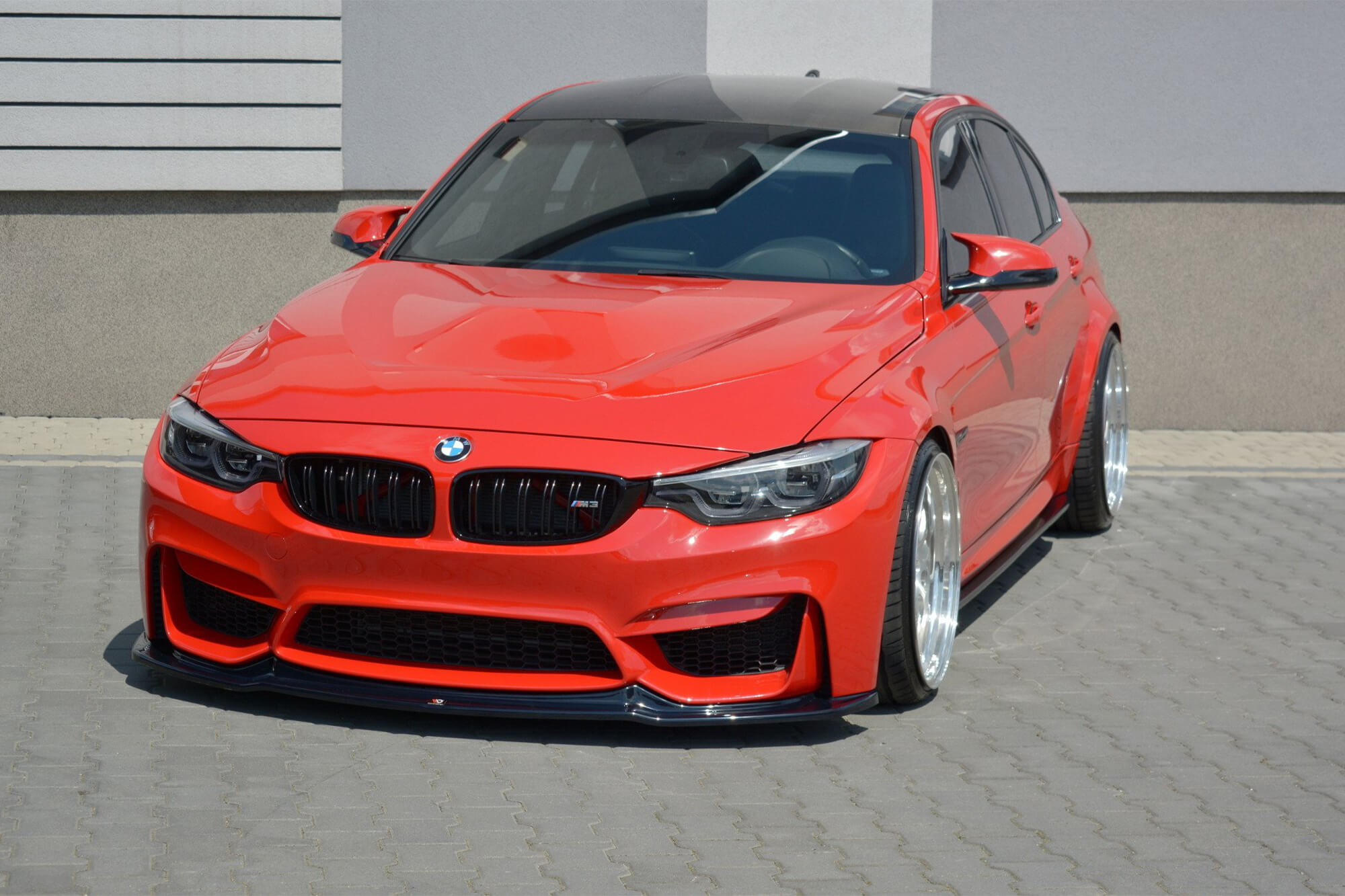 Спојлер  Maxton Design за преден  M3 браник на BMW серија 3 F80 по 2014 година, црн лак