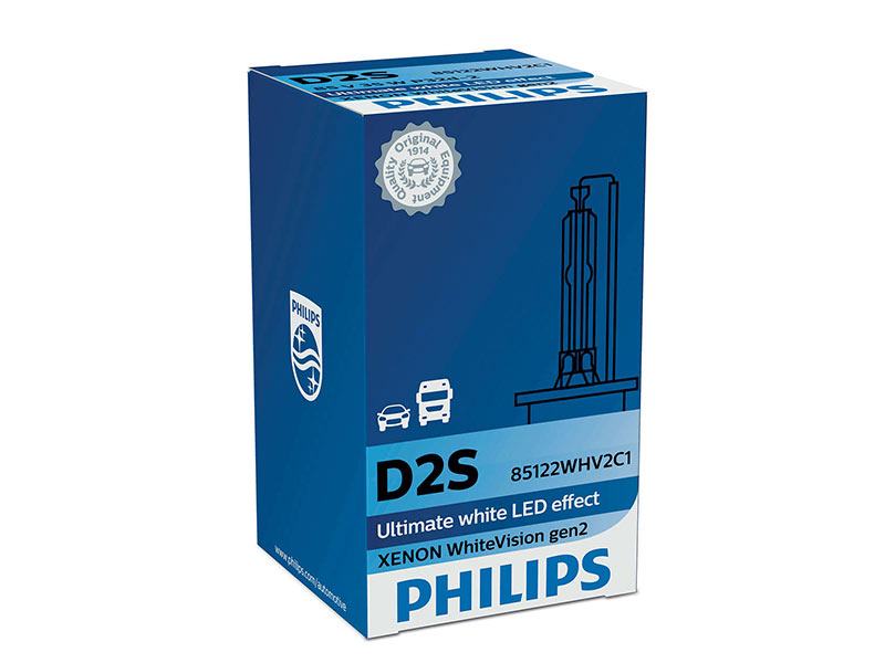 Ксенон сијалица Philips D2S White Vision 85V, 35W, P32D-2 1бр.