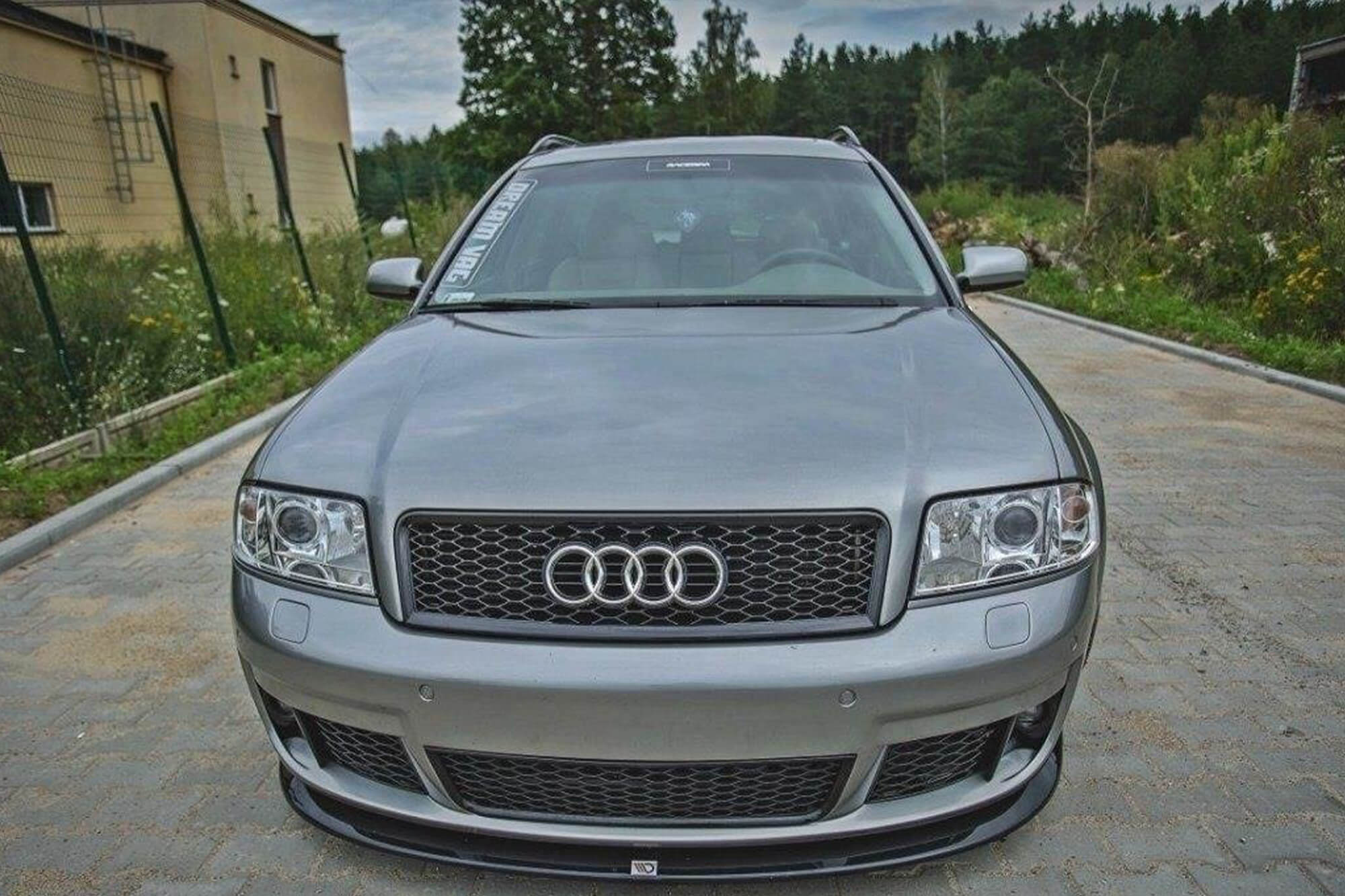 Спојлер  Maxton Design за преден  RS6 браник на Audi A6 C5 2002-2004, црн лак