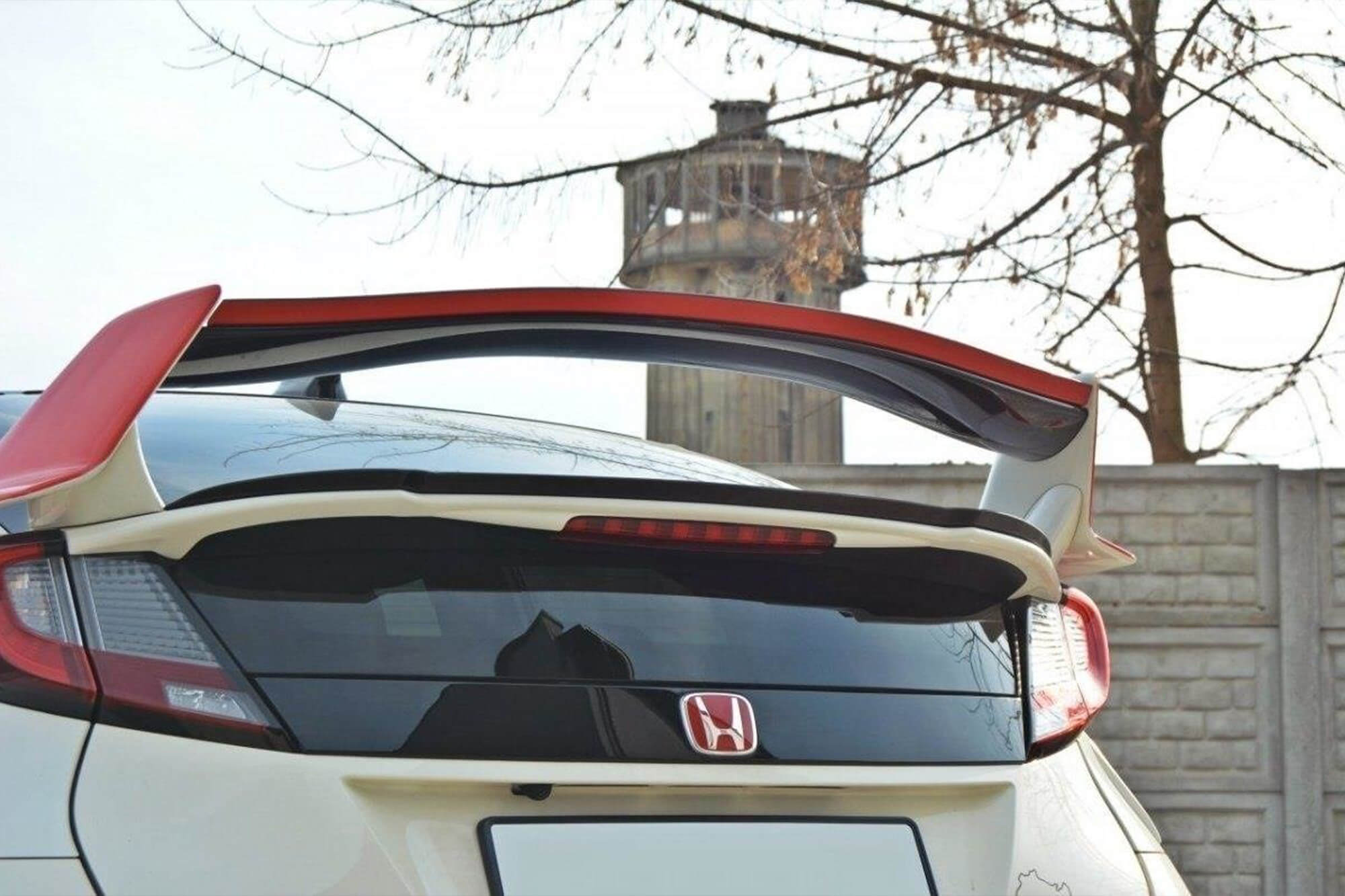 Спојлер  Maxton Design верзија 2 тип Type-R за багажник на Honda Civic по 2015 година, боја карбон