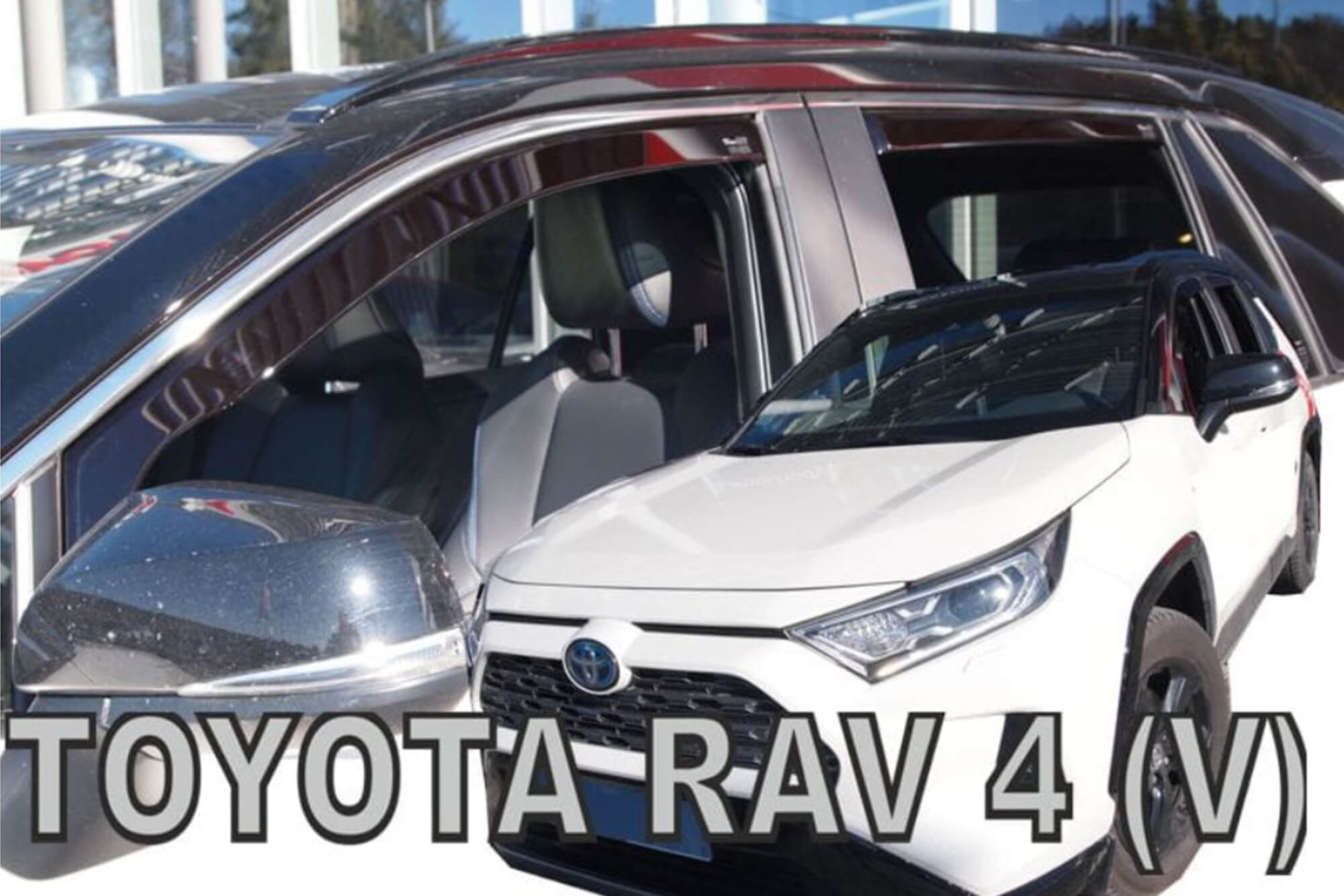 Комплет ветробрани Heko за Toyota Rav4 по 2019 година 5 врати, затемнети, 4 бројки