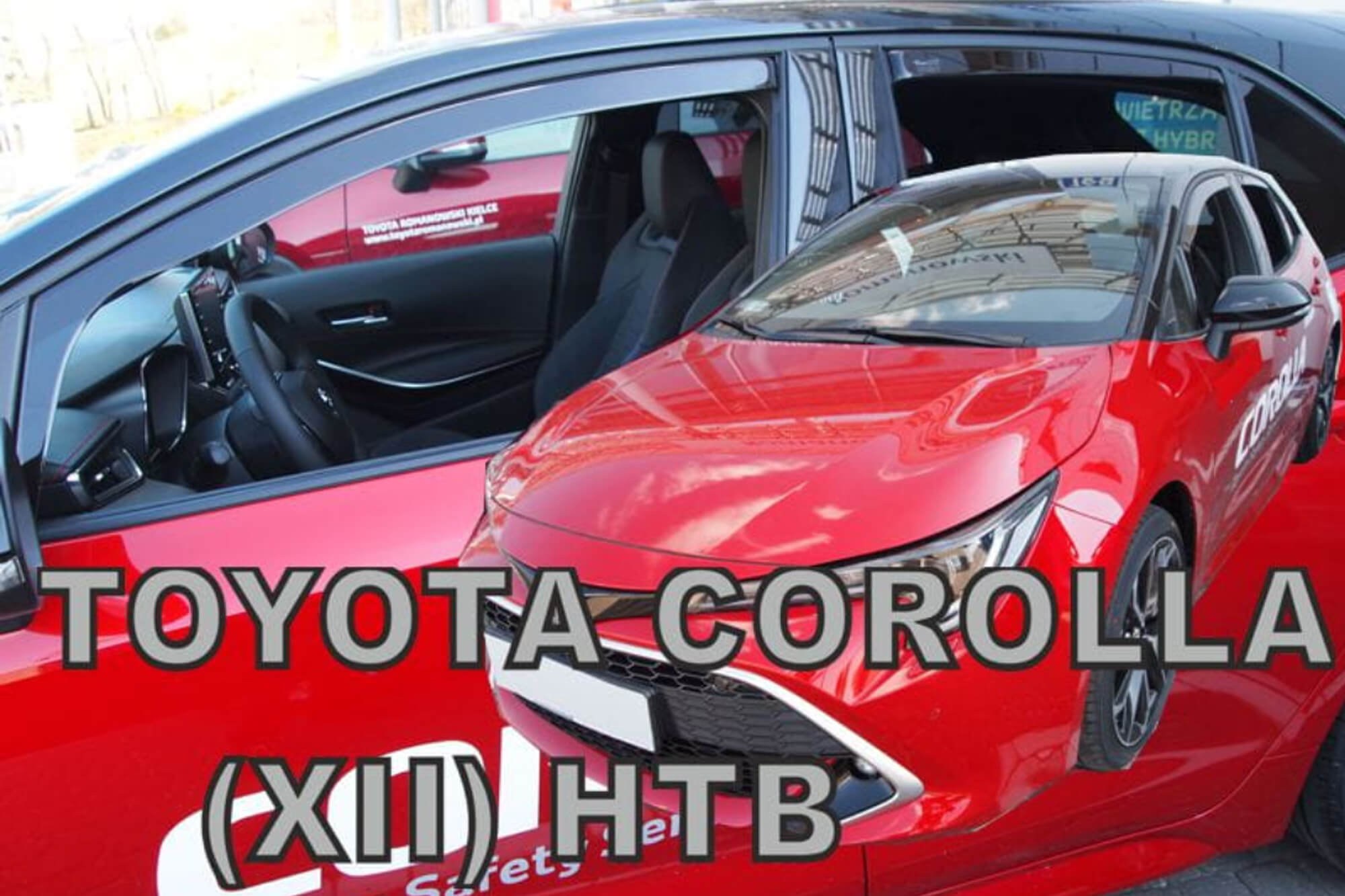 Комплет ветробрани Heko за Toyota Corolla хечбек по 2018 година, затемнети, 4 бројки