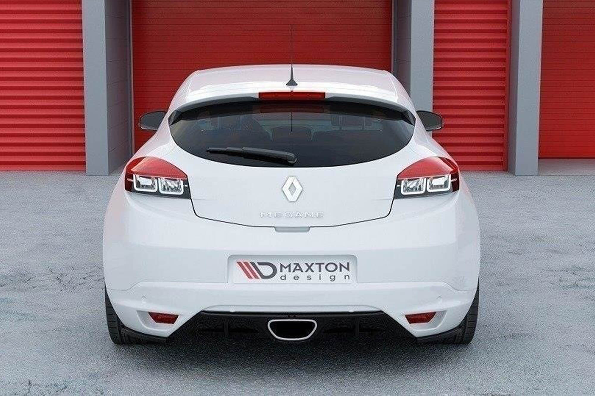 Странични додатоци  Maxton Design за заден RS браник на Renault Megane 2010-2015, црн мат