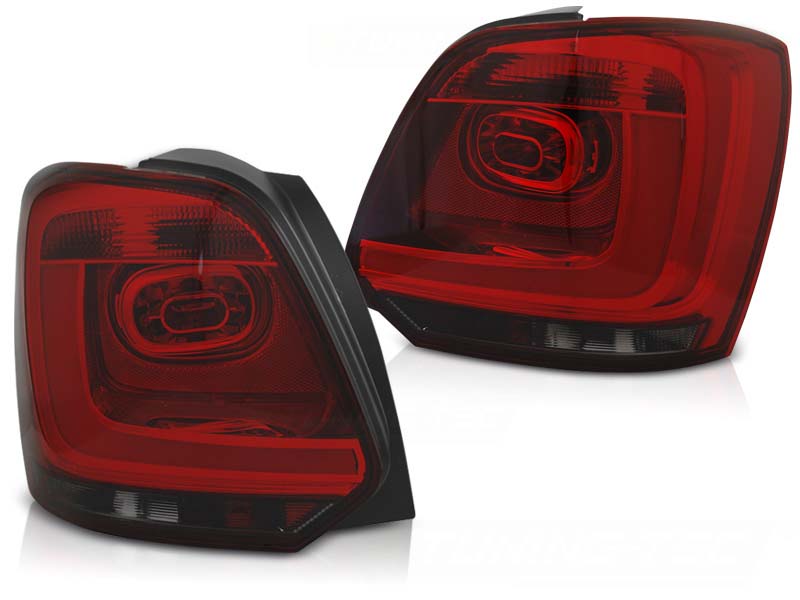 Комплет тунинг LED штопови за VW Polo 2009-2013 црвено/затемнети , лев и десен