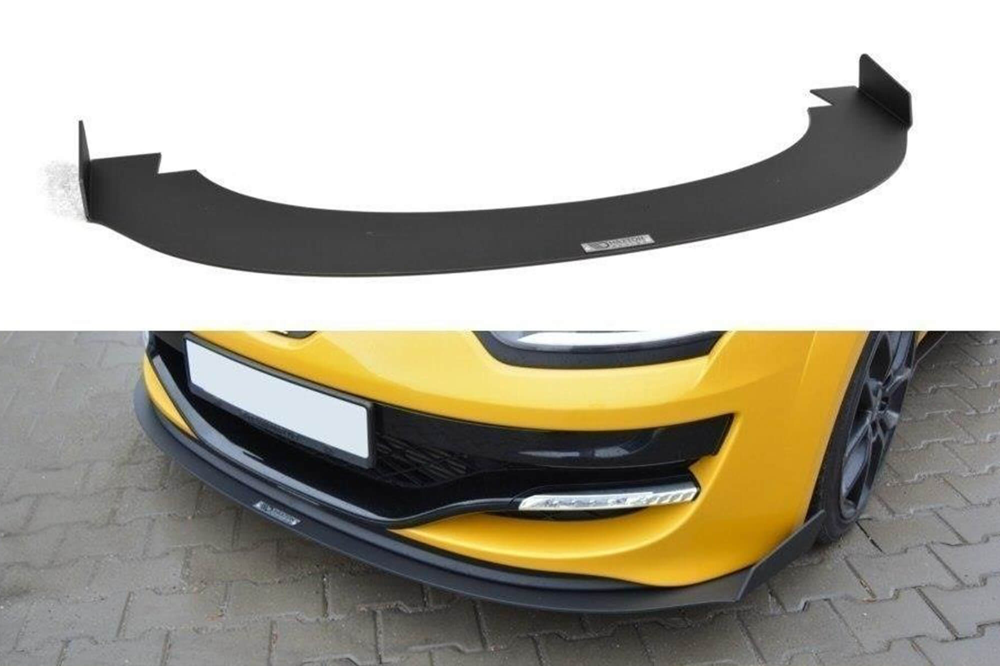 Спојлер  Maxton Design тип Racing за преден  RS браник на Renault Megane 2010-2015, црн мат