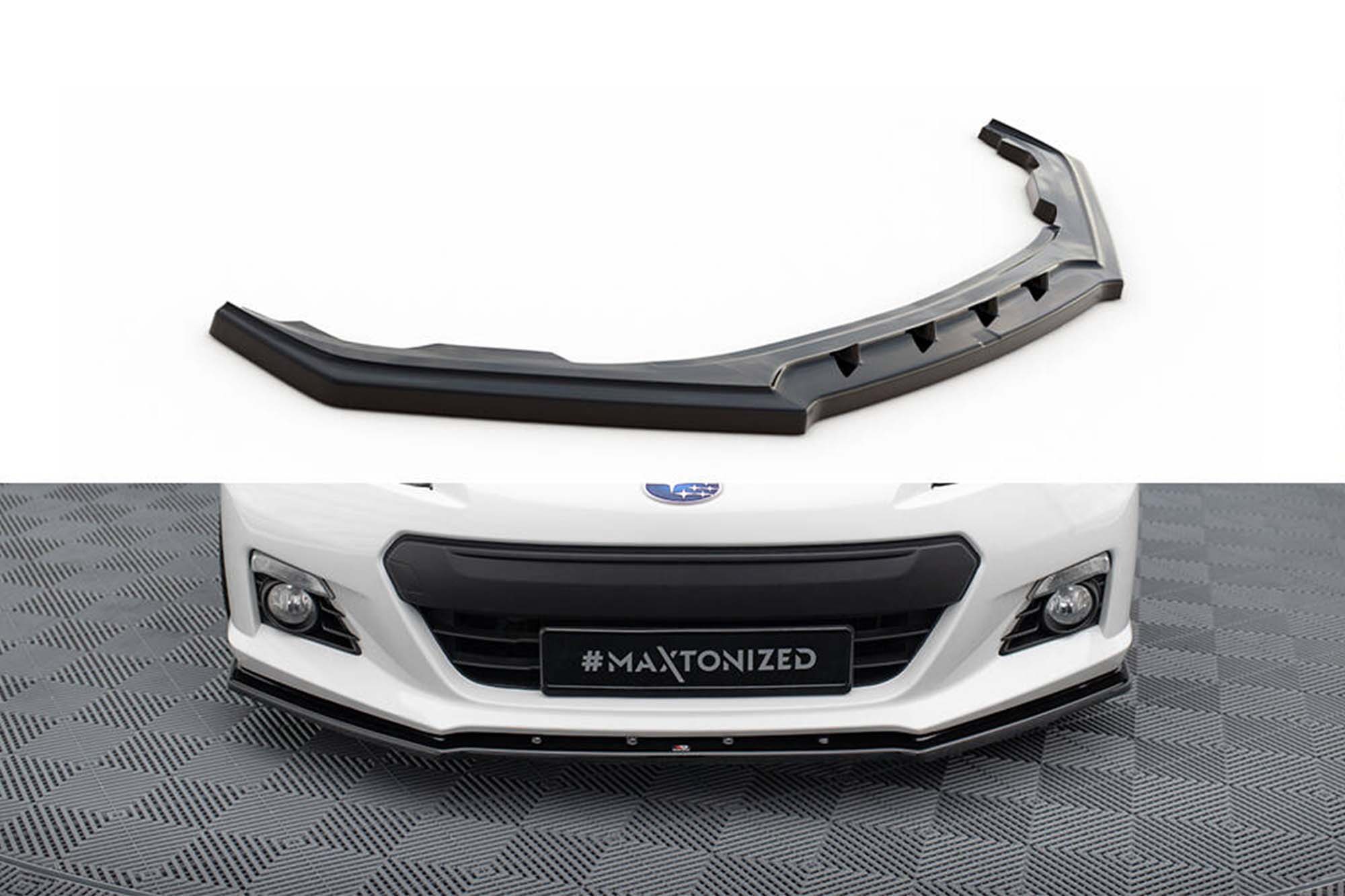 Спојлер  Maxton Design верзија 4 за преден  браник на Subaru BRZ 2012-2017, црн лак