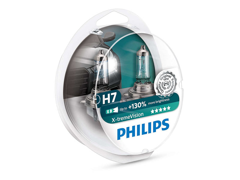 Комплет 2 бр. халогенски сијалици Philips H7 X-Treme Vision12V, 55W, PX26D