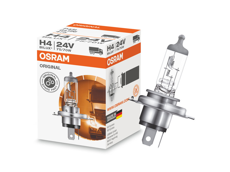 Халогенска сијалица Osram H4 Original 24V, 75/70W, P43t, 1 бр.