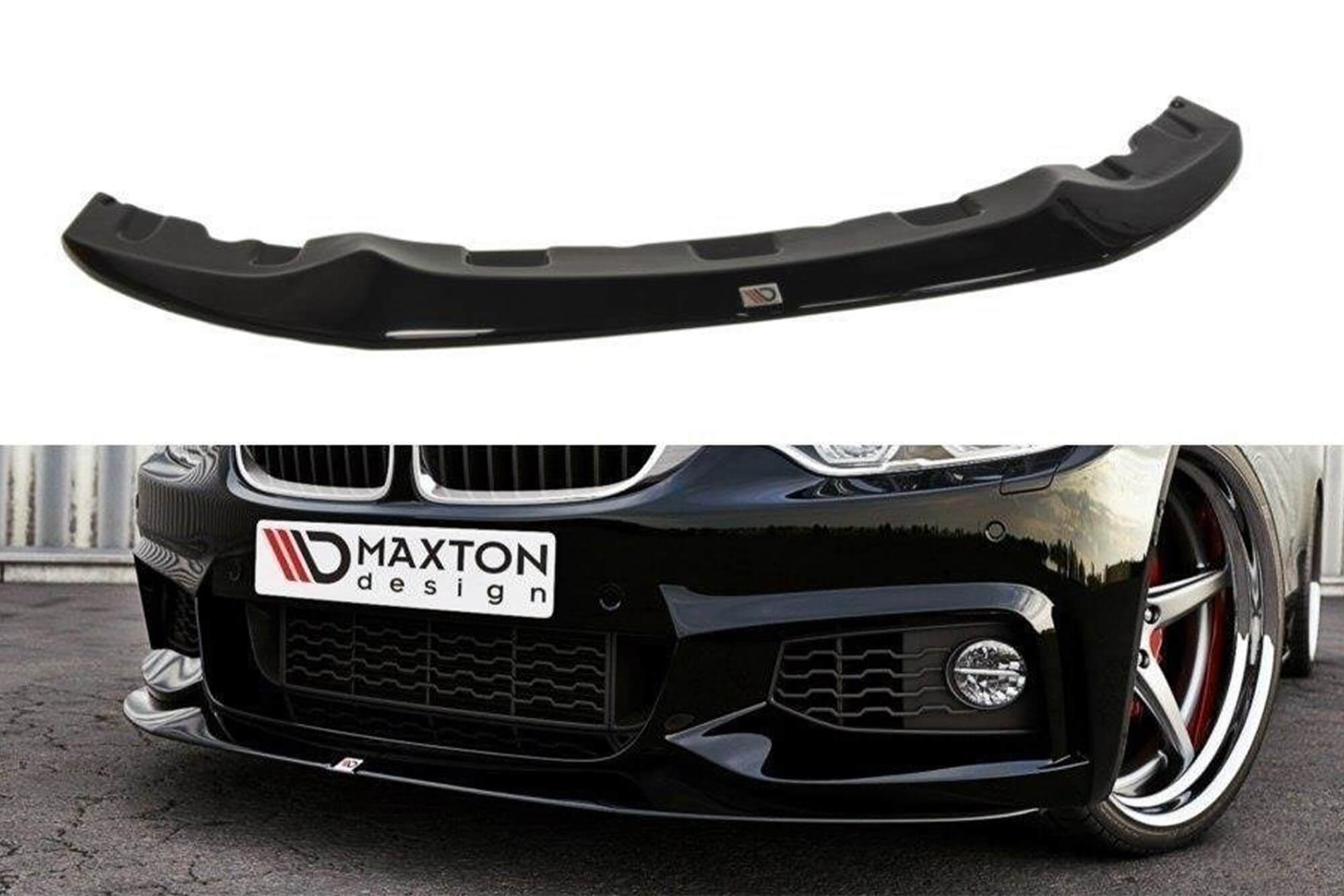 Спојлер  Maxton Design верзија 2 тип GTS за преден  M Technik браник на BMW серија 4 F32 по 2013 година, боја карбон