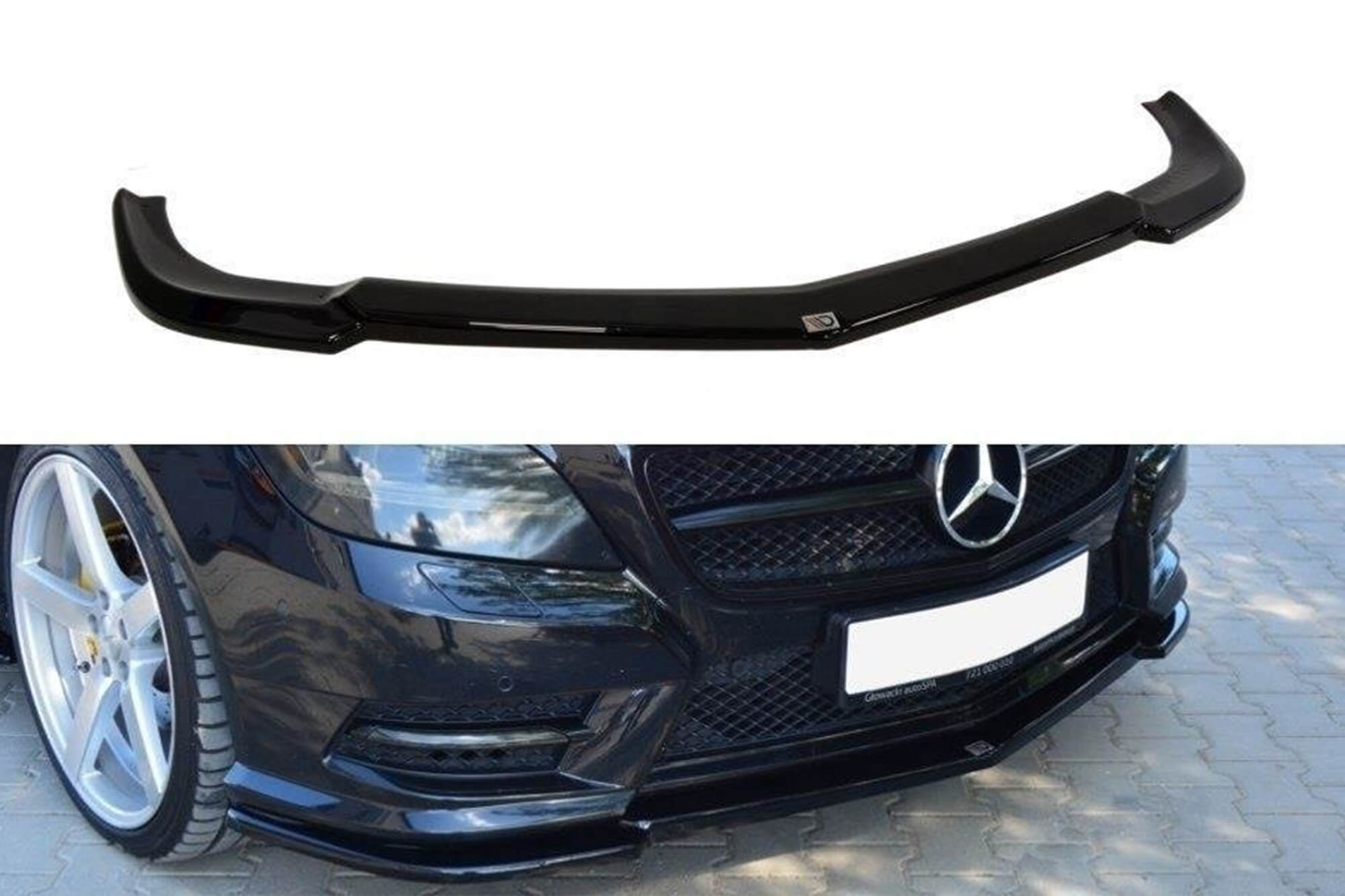 Спојлер  Maxton Design за преден  AMG браник на Mercedes CLS C218 2011-2014, црн мат