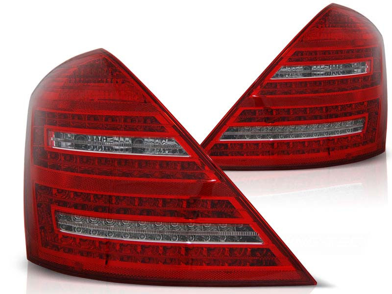 Тунинг LED штопови за Mercedes S класа W221 2006-2009 со бел жмигавец