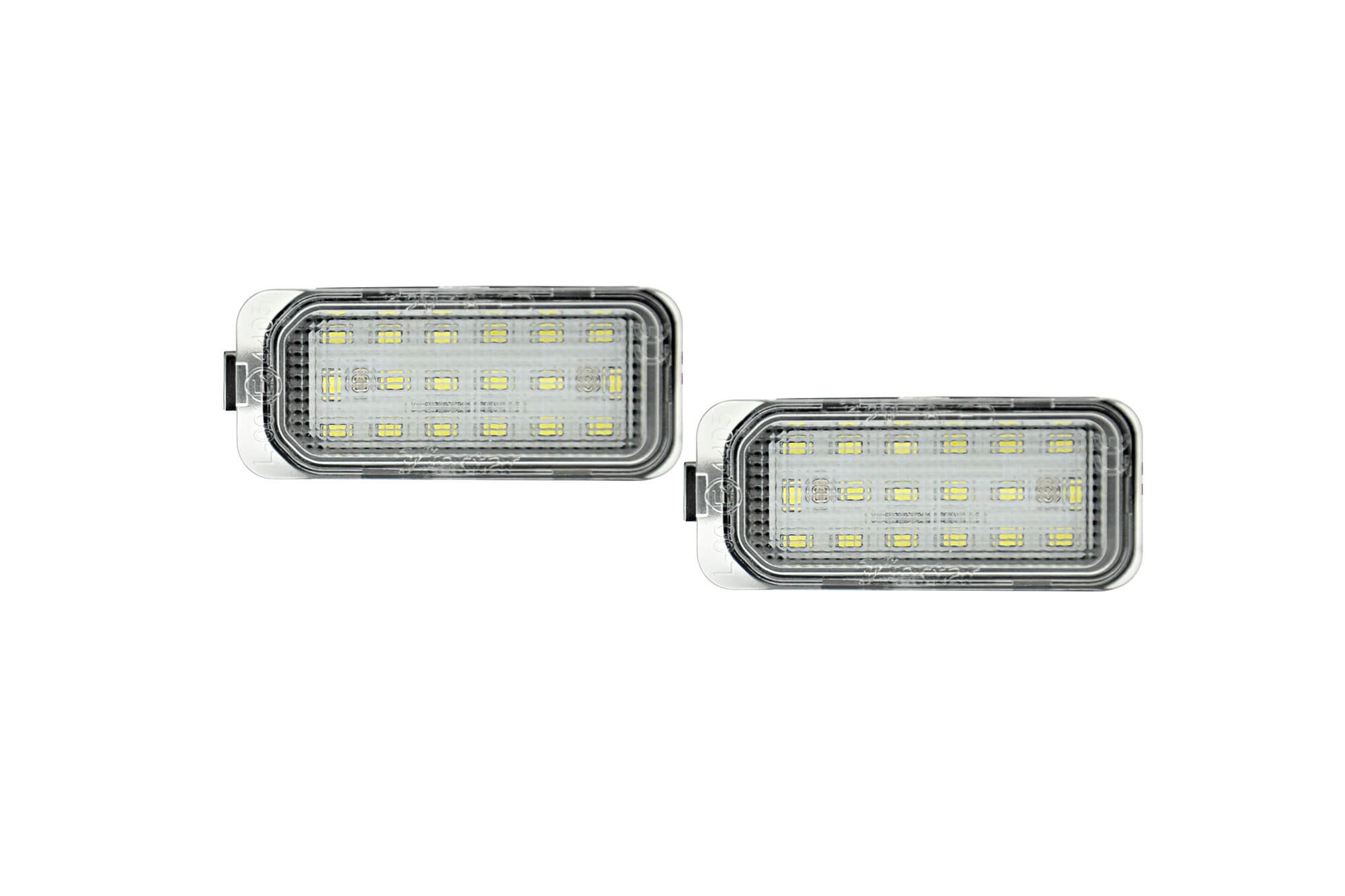 Комплет LED плафони за регистарска таблица за Ford Fiesta, Focus, S-max, C-max, Mondeo, Kuga, Galaxy, лев и десен