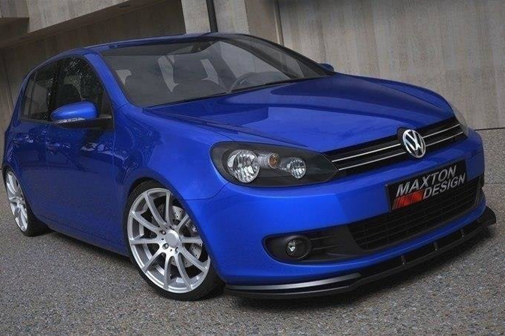 Спојлер  Maxton Design за стандарден  преден  браник нa VW Golf VI 2008-2012, Jetta SW 2010-2014, боја карбон