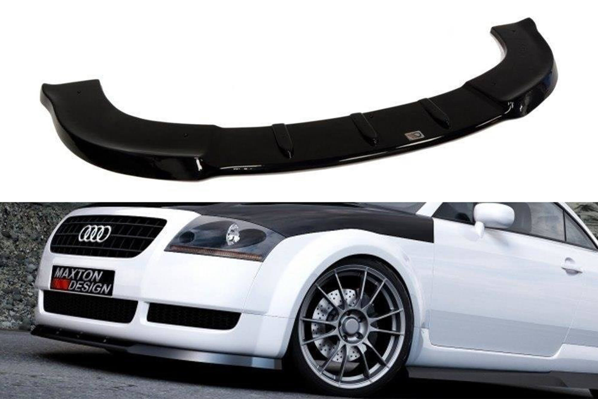 Спојлер  Maxton Design за стандарден  преден  браник на Audi TT 8N 1998-2006, црн лак