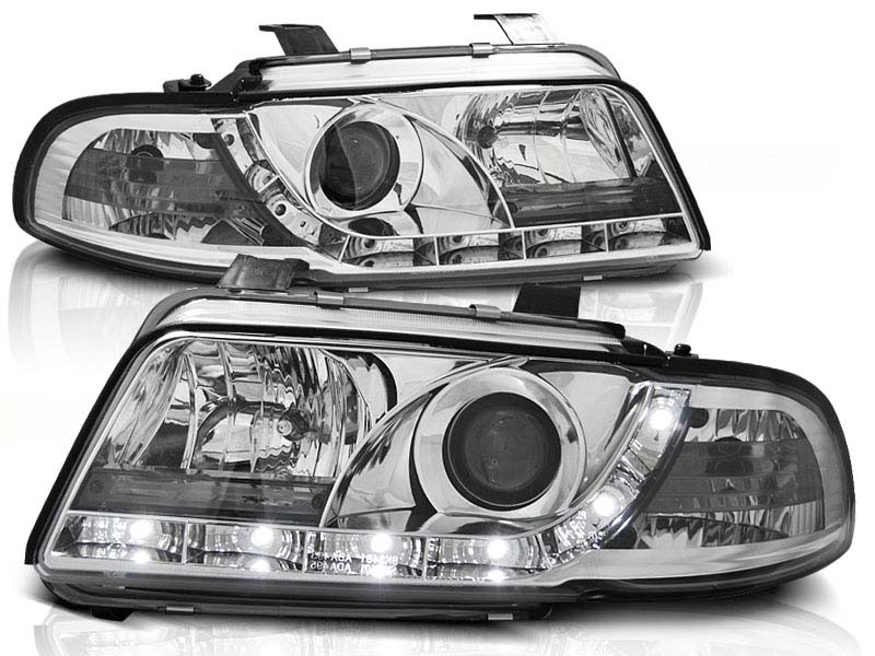 Комплет тунинг фарови со LED светла за Audi A4 B5 11.1994-12.1998 седан/караван , лев и десен