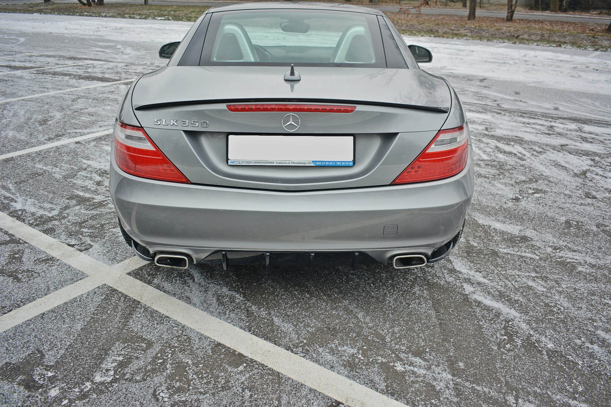 Странични додатоци  Maxton Design за стандарден  заден браник на Mercedes SLK R172 2011-2015, боја карбон