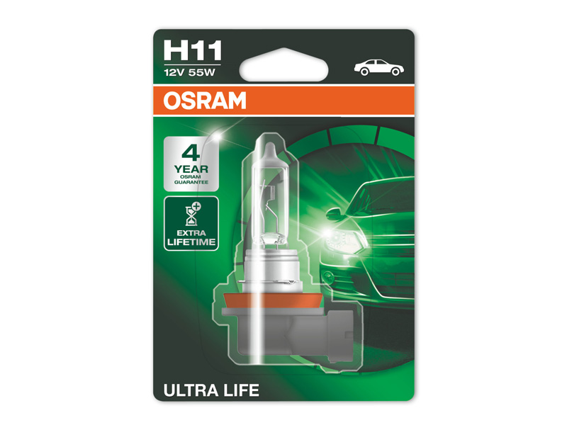 Халогенска сијалица Osram H11 UltraLife 12V, 55W, PGJ19-2, 1 бр.