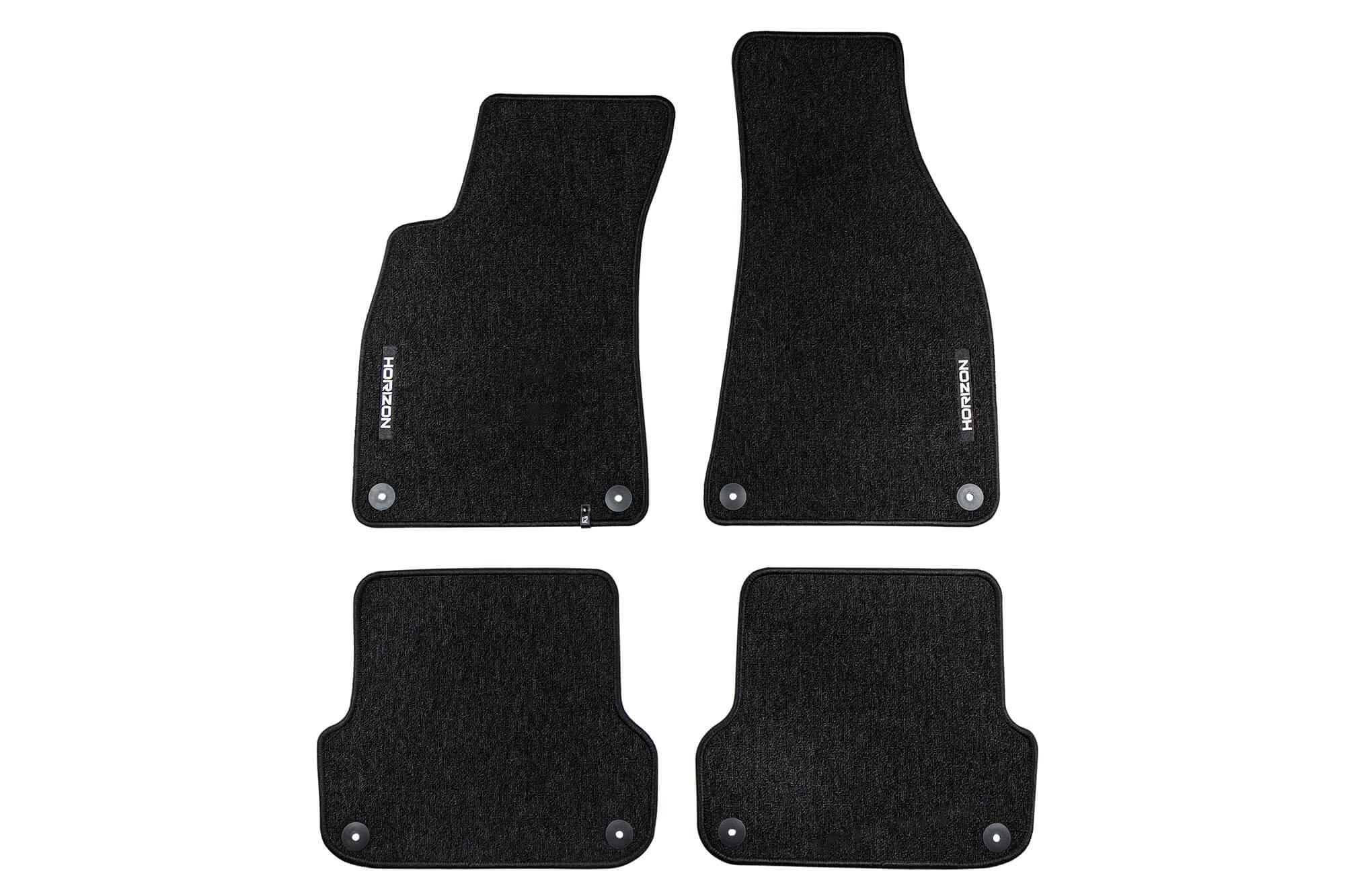 Платнени патосници Frogum Серија Horizon за Audi A4 B6 2000-2006, A4 B7 2004-2008, Seat Exeo 2008-2013, 4 дела, црни