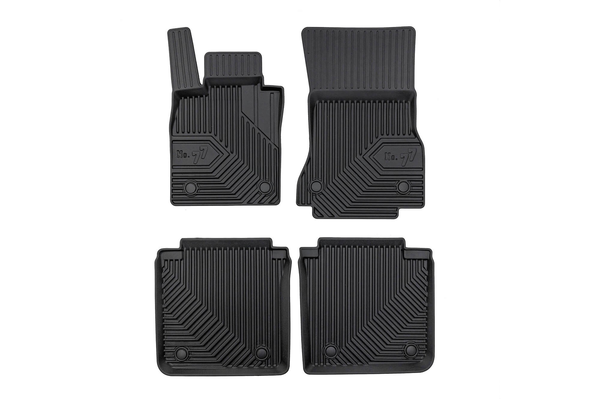 2.5D гумени патосници Frogum модел 77 за BMW серија 7 G70 по 2020 година, I7 по 2021 година, 4 дела, црни