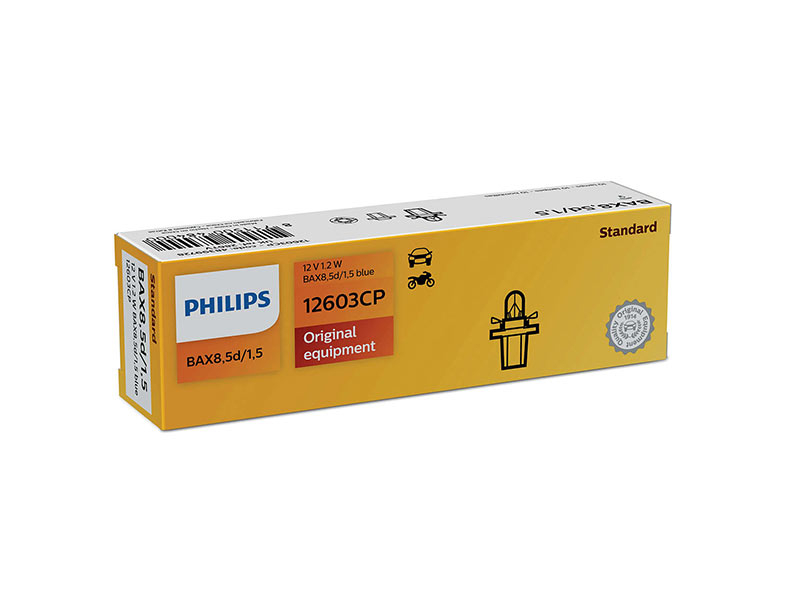 Сијалица за контролна табла/ шалт табла Philips B8.3D/1.5 Standard синo 12V, 2W, B8.3D/1.5, 1 бр.