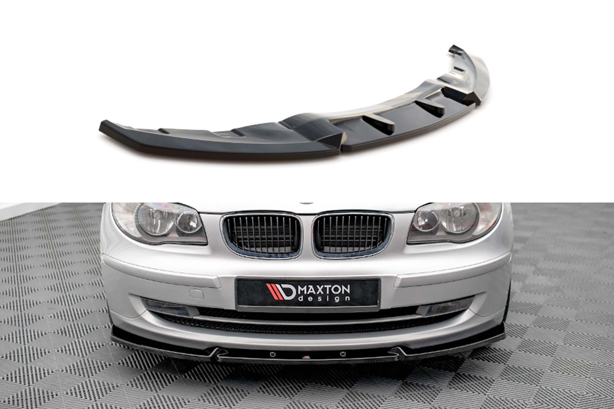 Спојлер  Maxton Design верзија 3 за преден  браник на BMW серија 1 E87 2007-2011, црн лак