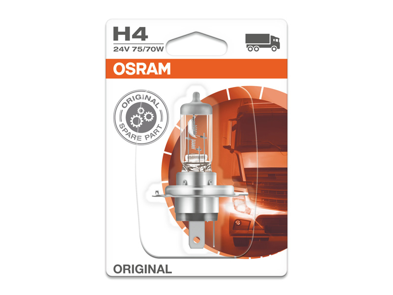 Халогенска сијалица Osram H4 Original 24V, 75/70W, P43t, 1 бр.