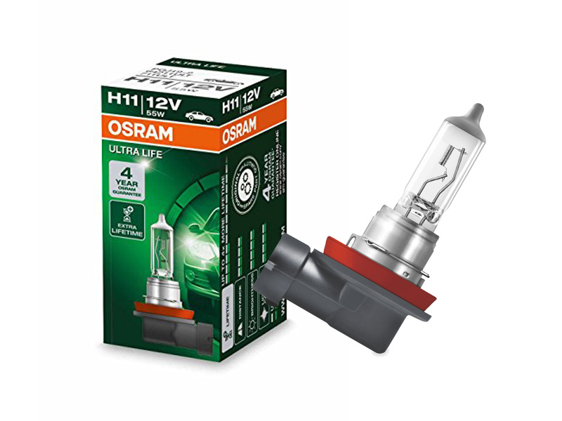 Халогенска сијалица Osram H11 UltraLife 12V, 55W, PGJ19-2, 1 бр.