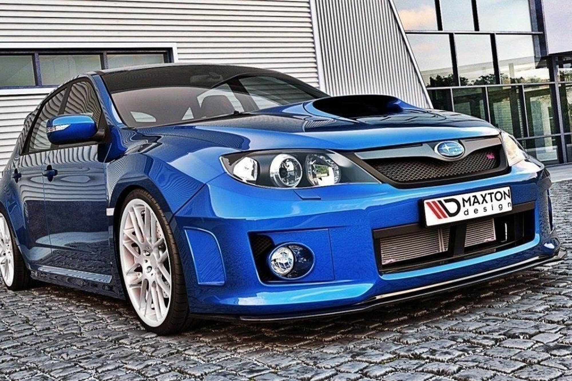 Спојлер  Maxton Design за преден  STI браник на Subaru Impreza WRX 2011-2014, црн лак