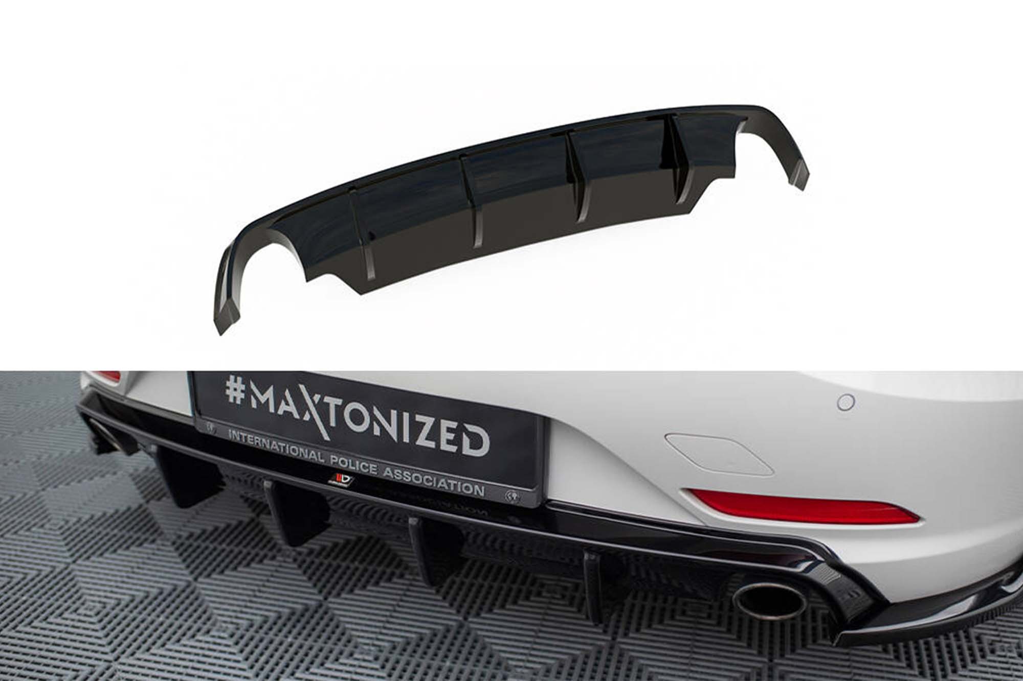 Дифузер  Maxton Design за заден браник на BMW Z4 E89 2009-2013, црн лак