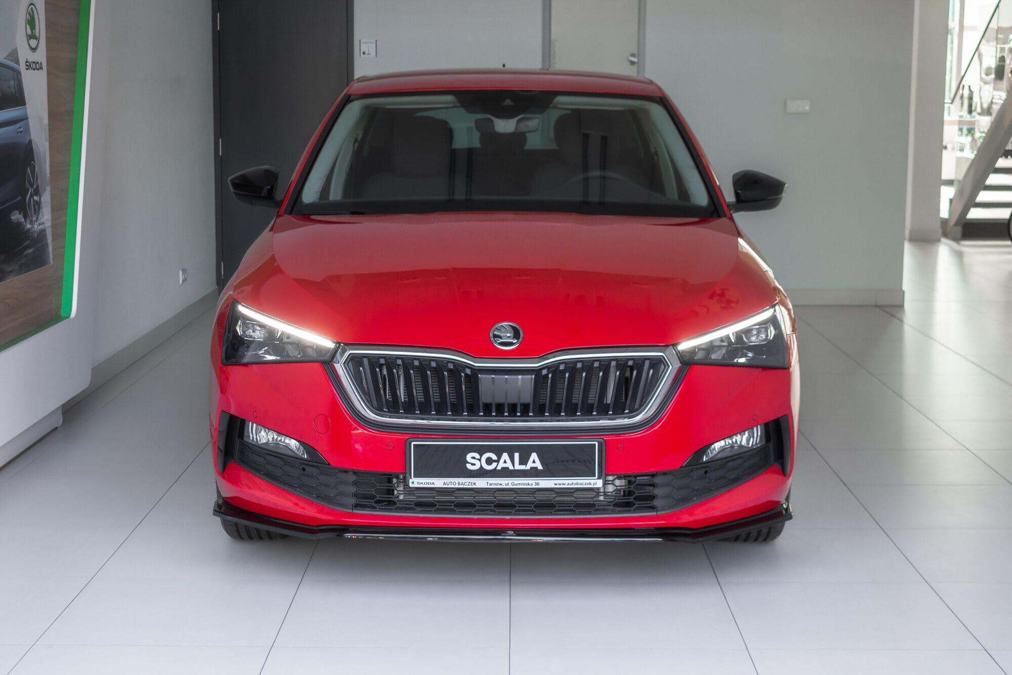 Спојлер  Maxton Design верзија 3 за преден  браник на Skoda Scala по 2019 година, црн лак