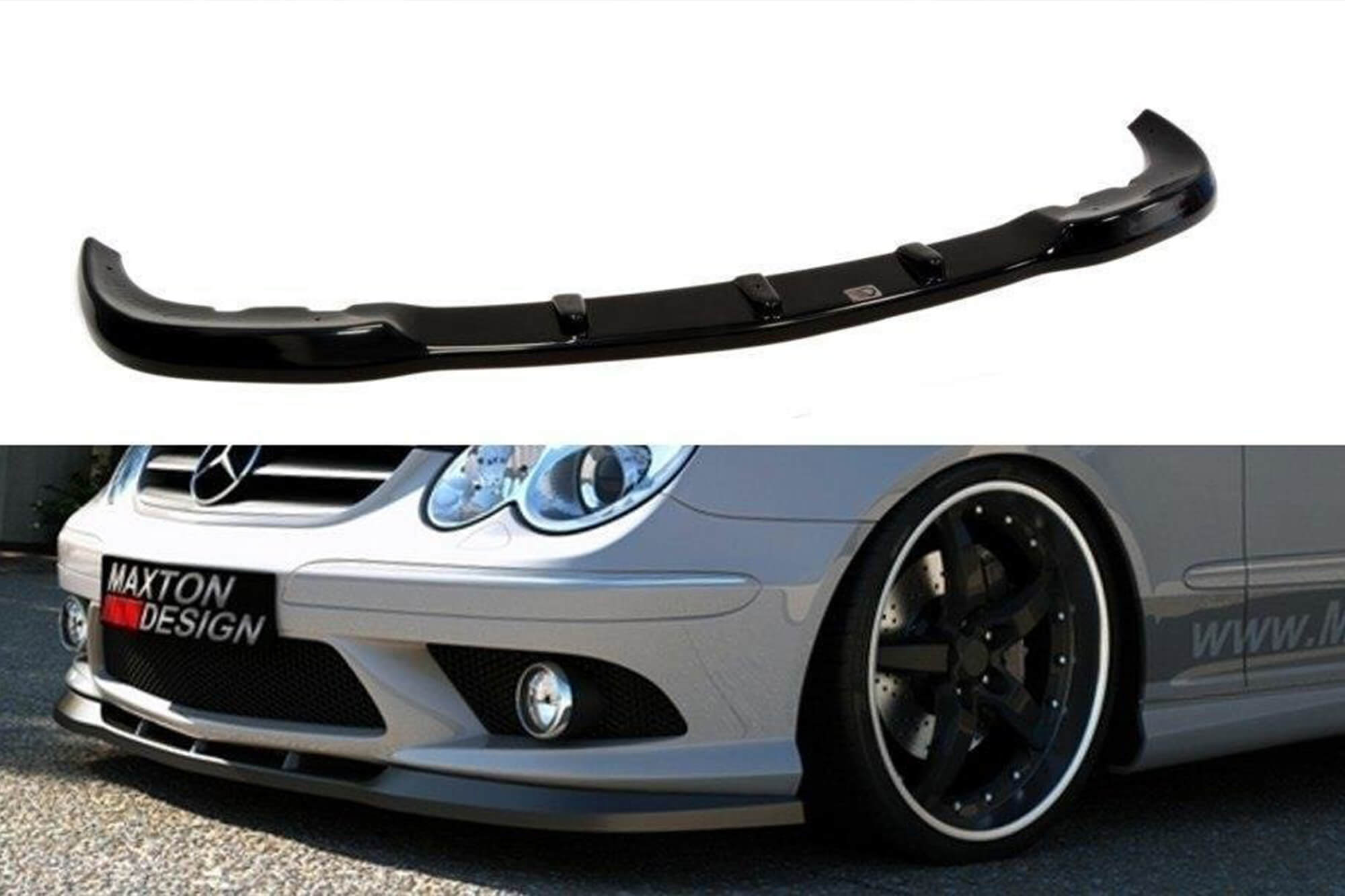 Спојлер  Maxton Design за преден  AMG браник на Mercedes CLK W209 2006-2009, боја карбон