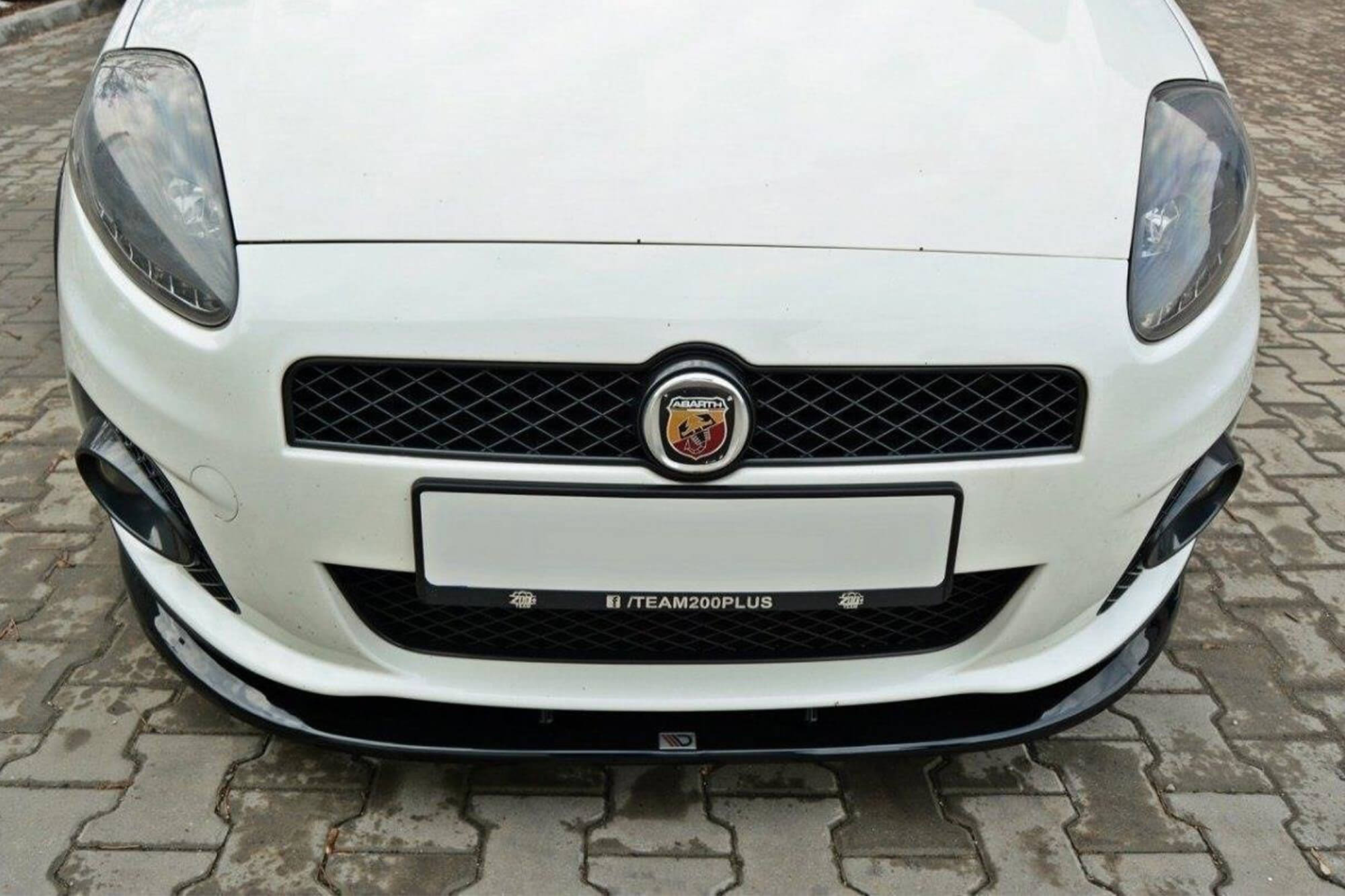 Спојлер  Maxton Design верзија 2 за преден  Abarth браник на Fiat Grande Punto 2007-2010, боја карбон